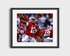 Ohio State Autograph Print - Cardale Jones - Title Toss