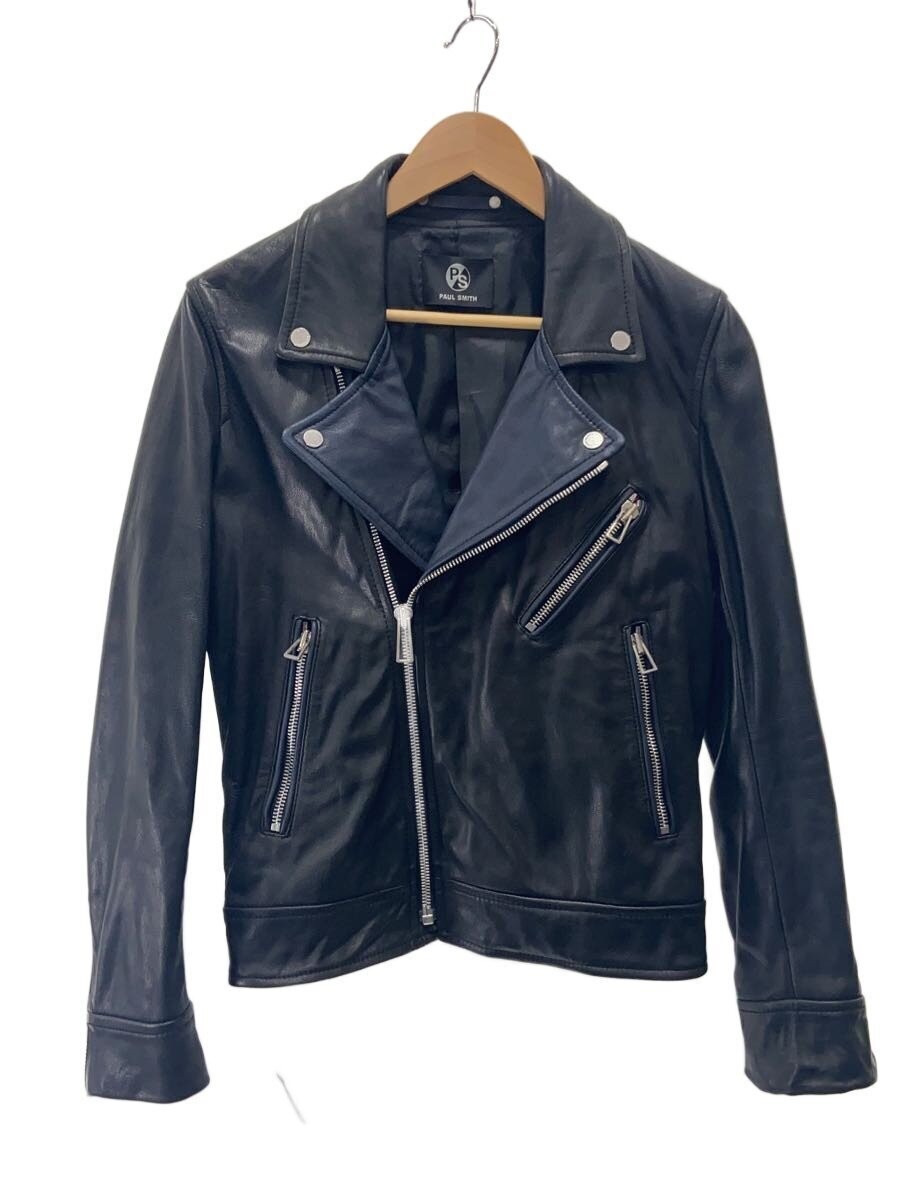 Paul Smith Double Riders Jacket/S/Sheepskin/Blk/Plain/Py-99184-83673 21901