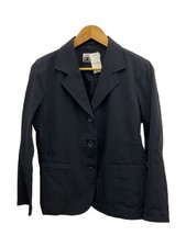 ISSEY MIYAKE FETE Issey Miyake Fit Tailored Jacket 3 Nylon Black Solid IF64FD531