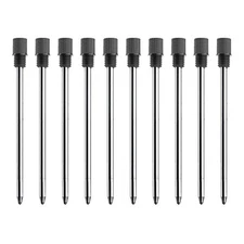 Black Ink Refills (10 Pcs), Replaceable Pen Refills, 2.75 Inch (70 Mm) Ballpoint