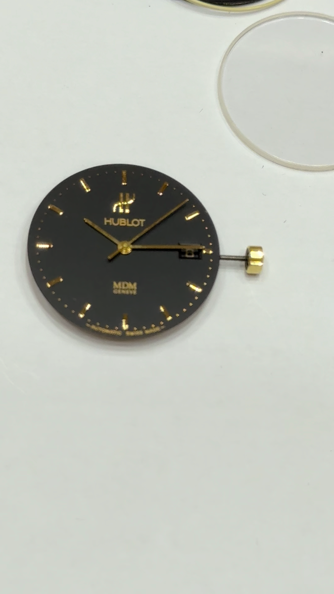 Hublot MDM Geneve Automatic Date Movement Dial & Crown Gold Swiss