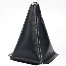 Car Gear Shift Knob Cover, Universal Dust Cover Boot for Ca Color: BLACK WHITE