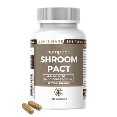 Pilz Kapseln 6 in 1 Komplex Löwenmähne Reishi Cordyceps Chaga Vegan UK