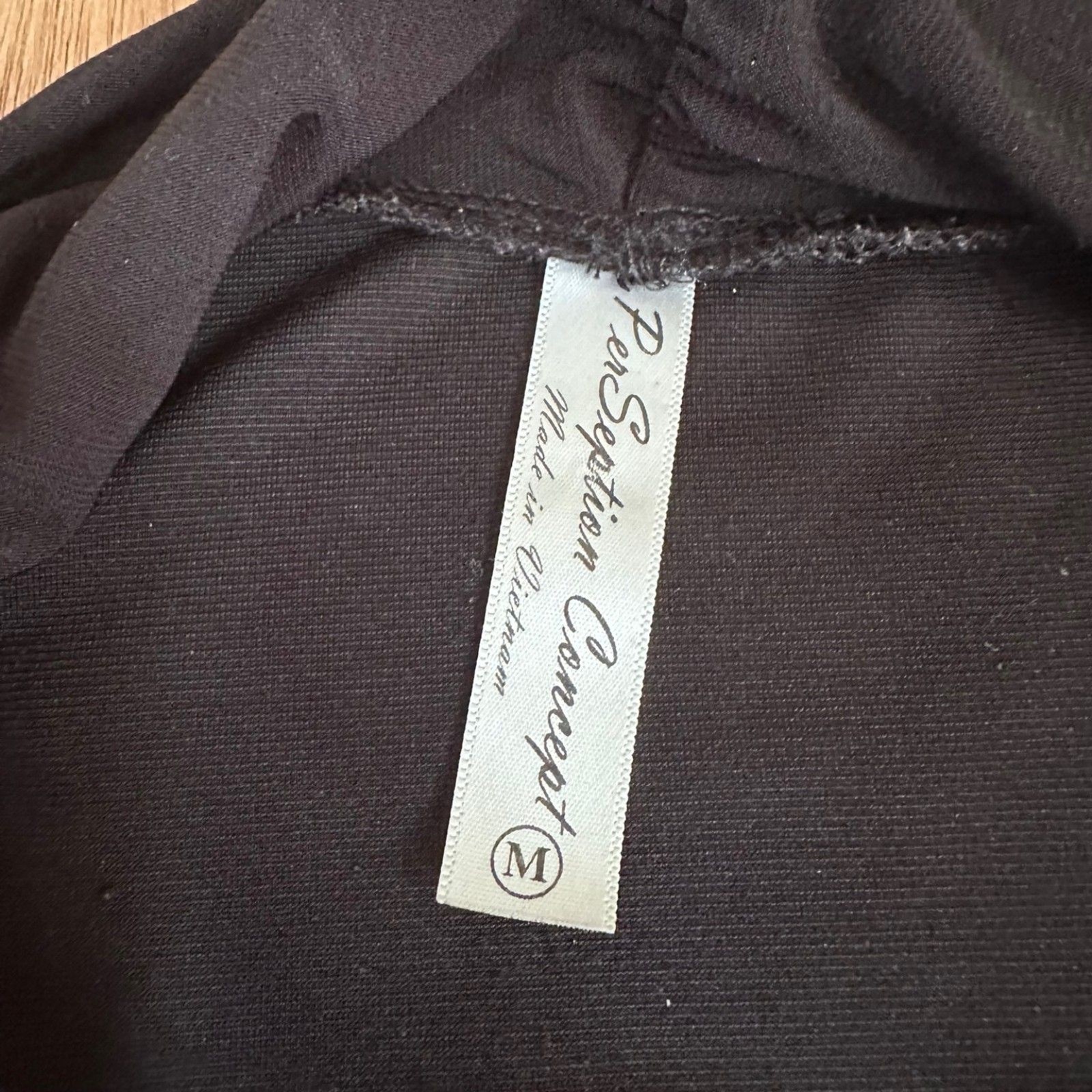 PerSeption Concept Medium Black Jacket w/ Attache… - image 3