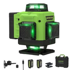 INSPIRITECH 360-S2 4D Green Beam Self Leveling Laser Level 4x360 for Tiling