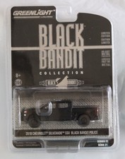 GREENLIGHT 2019 Chevrolet Silverado SSV Black Bandit Police 1/64 NEW Diecast