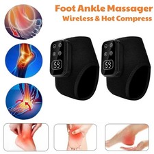Electric Foot Ankle Massager Joint Pain Relieve Vibration Infrared Hot Compress