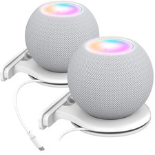 White ABS Wall Mount Holder Stand Accessories For Apple HomePod Mini