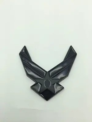 1Pc US Air Force Premium Car Emblem 3D Metal Badge Body Side  Color: All Black
