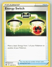 Energy Switch 129/159 Crown Zenith Pokemon NM