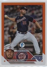2023 Topps Series 1 1st Edition Orange Foil 46/75 Tanner Rainey #80 sy5