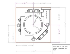 3 Inch Arcade Trackball w/ Harness for JAMMA 412-in-1 and 750-in-1 Multicade PCB