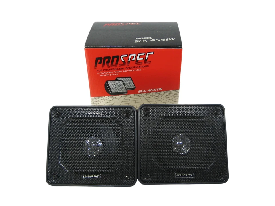 Prospec SEA-4551W 5'' Convertible Wedge Speakers (Black) New-Old-Stock - Image 2 of 4
