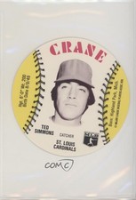 1976 MSA Discs Crane Potato Chips Ted Simmons HOF u6m
