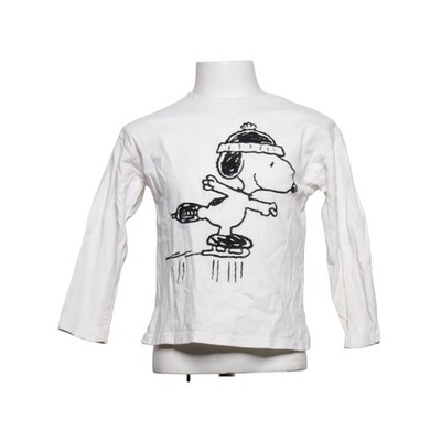 Zara x Peanuts, Langarmshirt, Größe: 110, Weiß/Schwarz, Print #dib