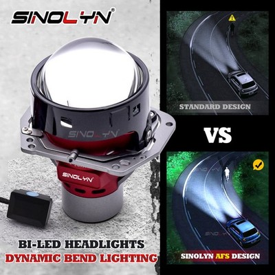 3 Inch AFS Bi LED Projector Headlight Lens Automatic Adjustment Hi Low Retrofit