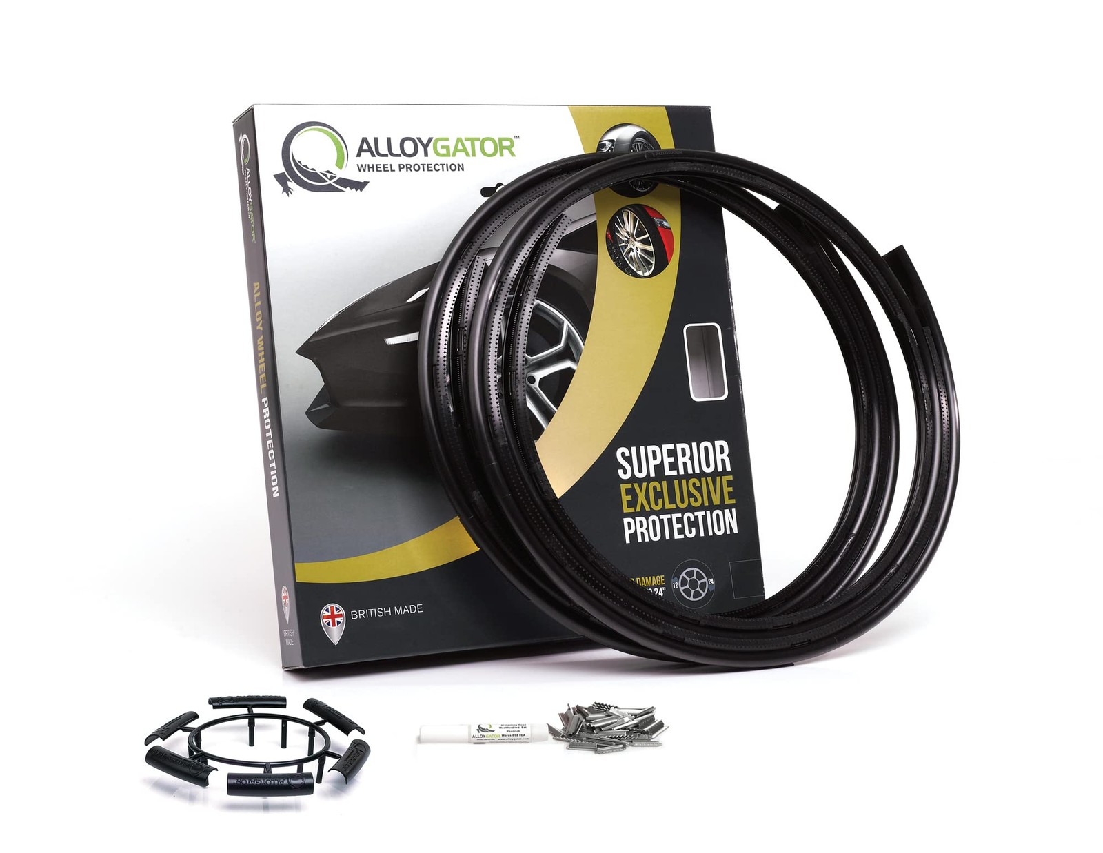 Alloygator Wheel Rim Protectors 24 Inch Black Durable And Customizable Strips