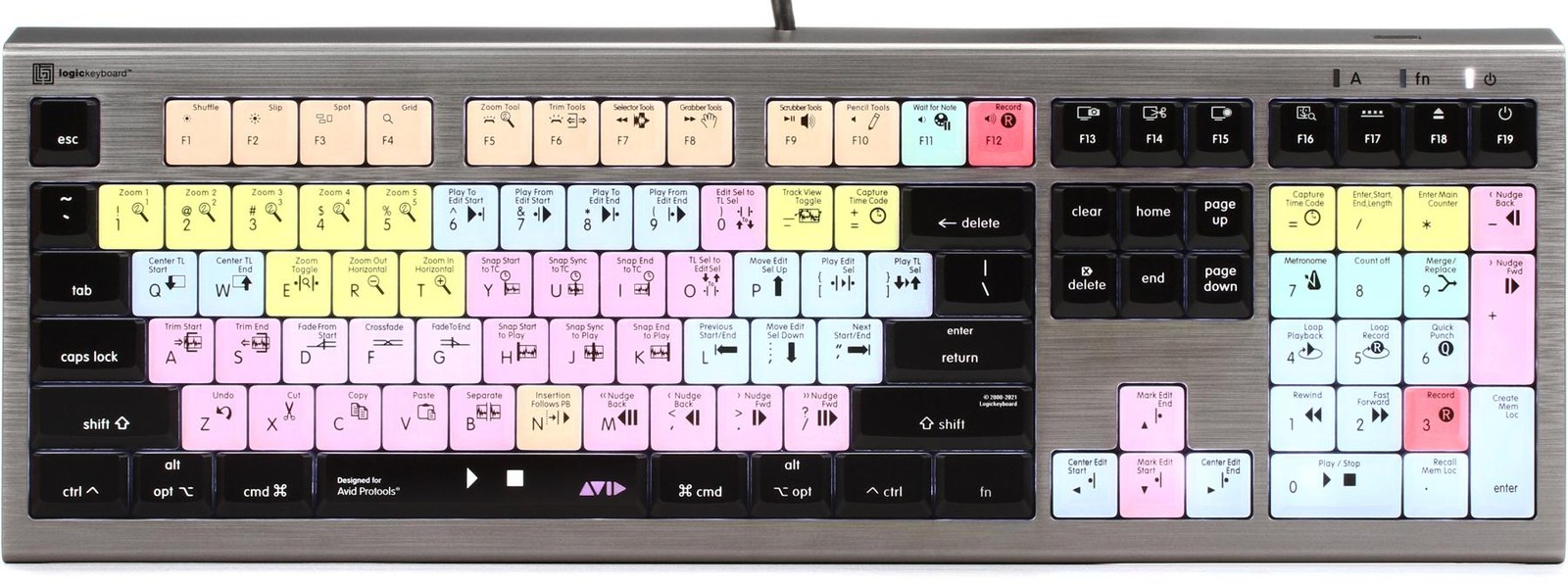 Клавиатура Logickeyboard ASTRA2 с подсветкой для Avid Pro Tools - Mac 23390₽