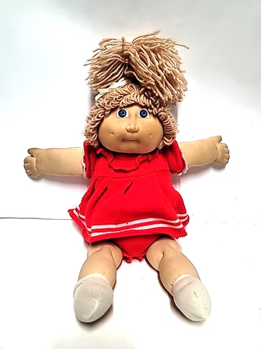 Jesmar Cabbage Patch Kids Doll Made In Spain Blue Eyes Dimples Girl 84