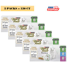 .5 Packs, Fancy Feast® Petites All Life Stages Cat Wet Food - T24 CT, 67.2 OZ 3.33 per gallon