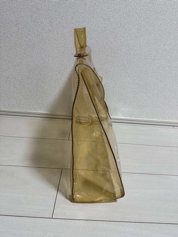 Bolso de Mano HERMES Vinilo Kelly Playa Transparente SOUVENIR DE L'EXPOSITION Usado Japón Foto 4 de 4