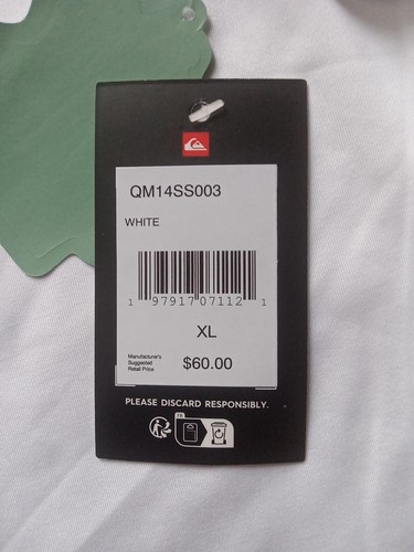NEW XL Men’s Quiksilver Quicksilver Sun Protection Swim Shirt UPF 50+ NWT $60 - Picture 10 of 11