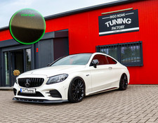 Schwert Frontspoiler Splitter aus ABS für Mercedes Benz C 43 AMG FL in OEM Optik