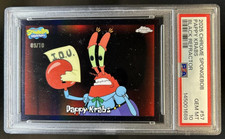 2025 Topps Chrome SpongeBob Squarepants Pappy Krabs Black Refractor #/10 PSA 10 