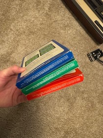 Mattel Intellivision system console system in box w/ 3 CIB video games UNTESTED