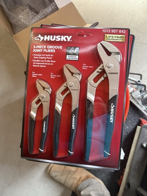 #ad Husky 3 Piece Groove Joint Pliers Set Precision Teeth Model 1013 957 642 $16.83