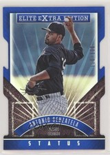 2015 Panini Elite Extra Edition Status Blue Die-Cut /100 Antonio Senzatela 0a3