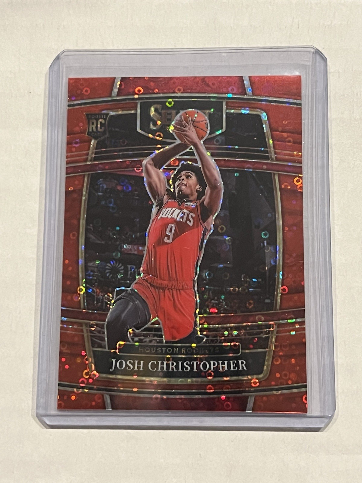 2021-22 Panini Select Concourse Red Disco Prizm /49 Josh Christopher #48