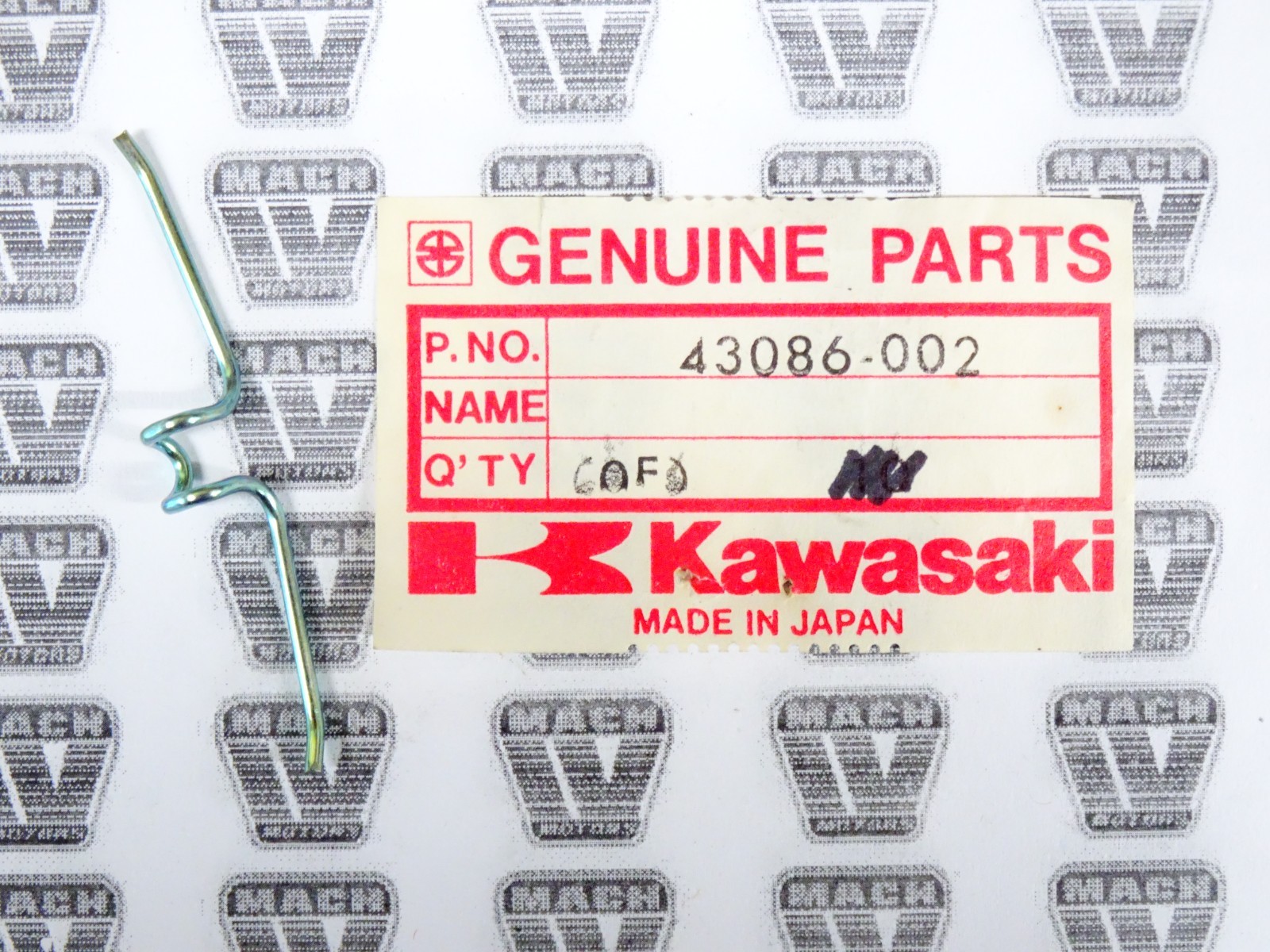 Kawasaki NOS NEW 43086-002 Spring KZ KZ1300 KZ1000 KZ650 Z1R LTD ...