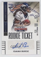 2014 Panini Contenders Isaiah Burse (White Jersey) #196 Auto 0a2