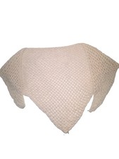 Large White Crochet Shawl - Unbranded-boho-cottage Core-country-old Money-beach
