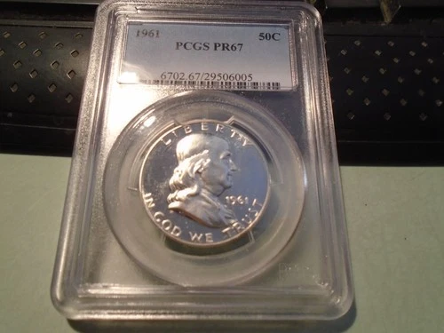 1961 PROOF FRANKLIN HALF PCGS PR67