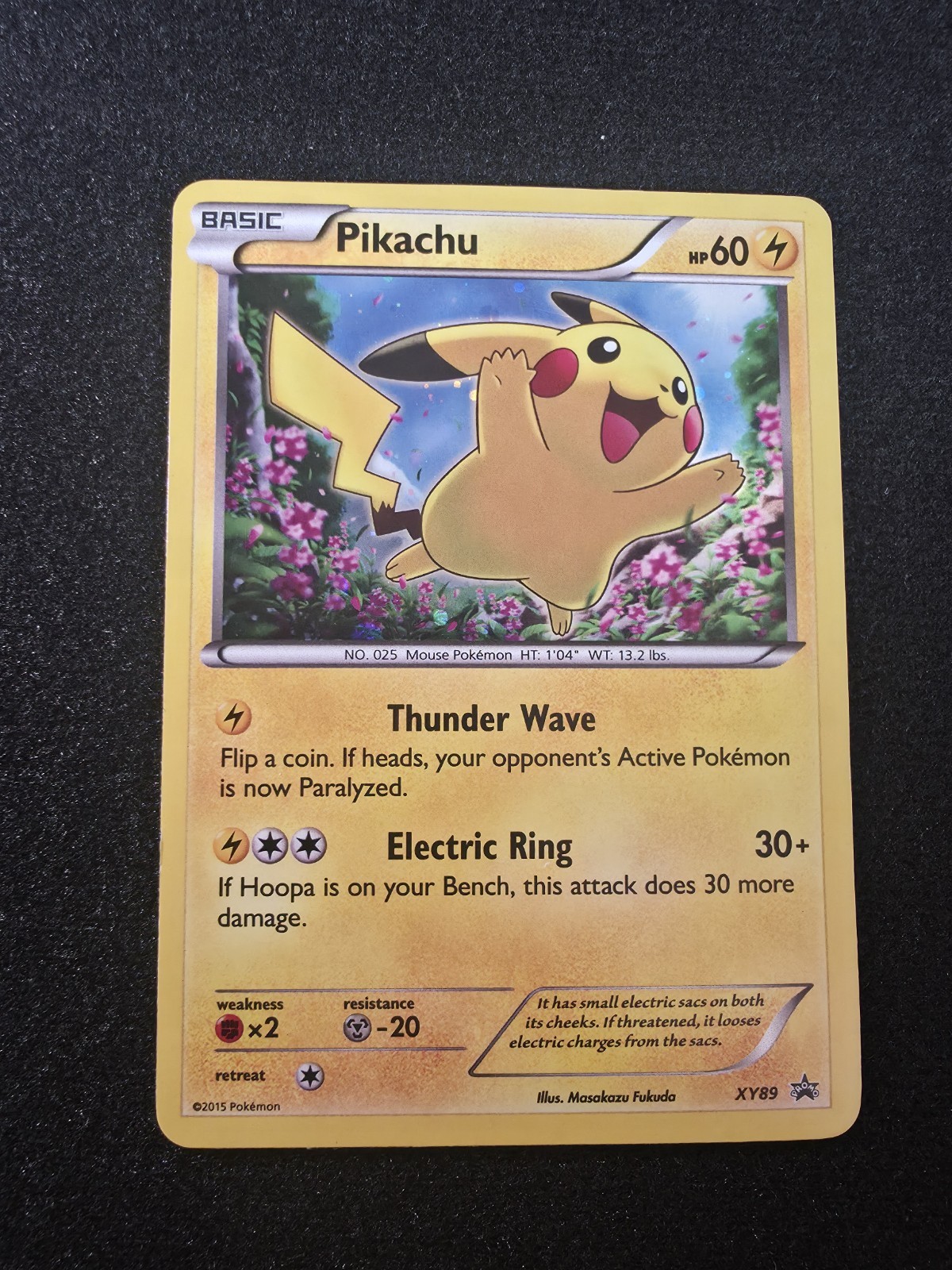 Pokémon Pikachu XY89 XY Promo Holo Card English Basic 60HP