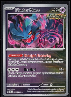 Flutter Mane - Reverse Holo # 078/162 TEF NM
