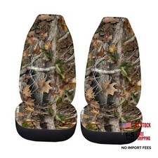 2 Piece Universal Camo Car Seat Cover For Women Men Realistic Forest 2 Piece Universal Camo Car Seat Cover For Women Men Realistic Forest
