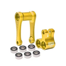 GPM Racing Aluminum 7075-T6 Knuckle & Pull Rod Gold for Losi 1/4 Promoto-MX