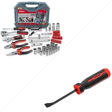 68Pc Metric Auto Mechanic Tool Set, Motorcycle & Car Tool Kit, Auto Repair Tool 