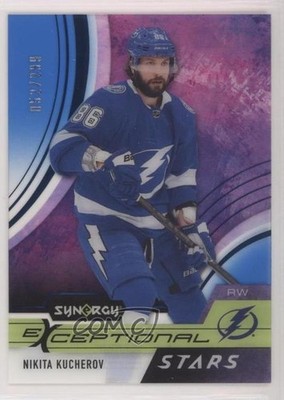 2021 Upper Deck Synergy Exceptional Stars Blue /299 Nikita Kucherov #ES-KU 1u8h
