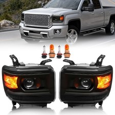 For 2014-2015 Gmc Sierra 1500 2500hd 3500hd Leftright Pair Projector Headlights For 2014-2015 Gmc Sierra 1500 2500hd 3500hd Leftright Pair Projector Headlights
