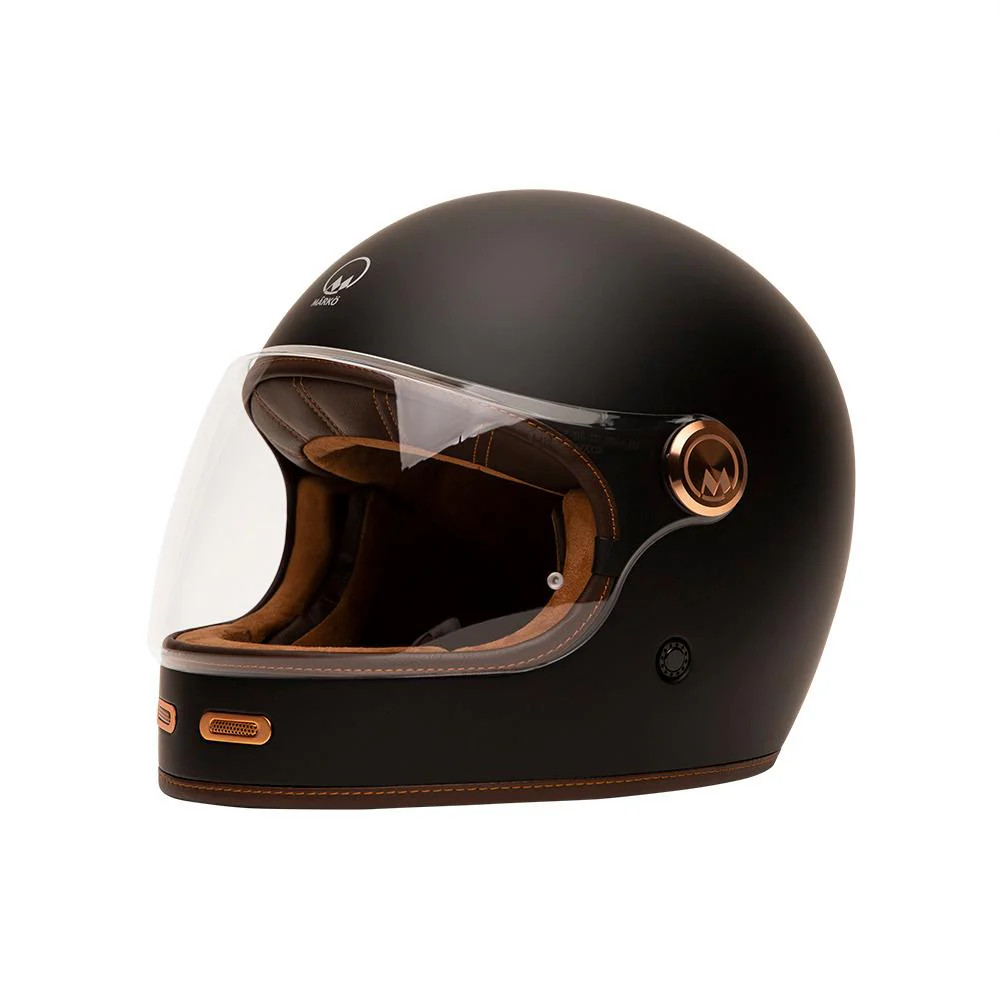 FULLMOON 2 casque marron mat XL idéal pour scooter en ville