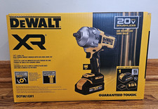 DeWALT 20V 1/2"High Torque Impact Wrench Hog Ring Anvil Powerstack Kit DCF961GH1