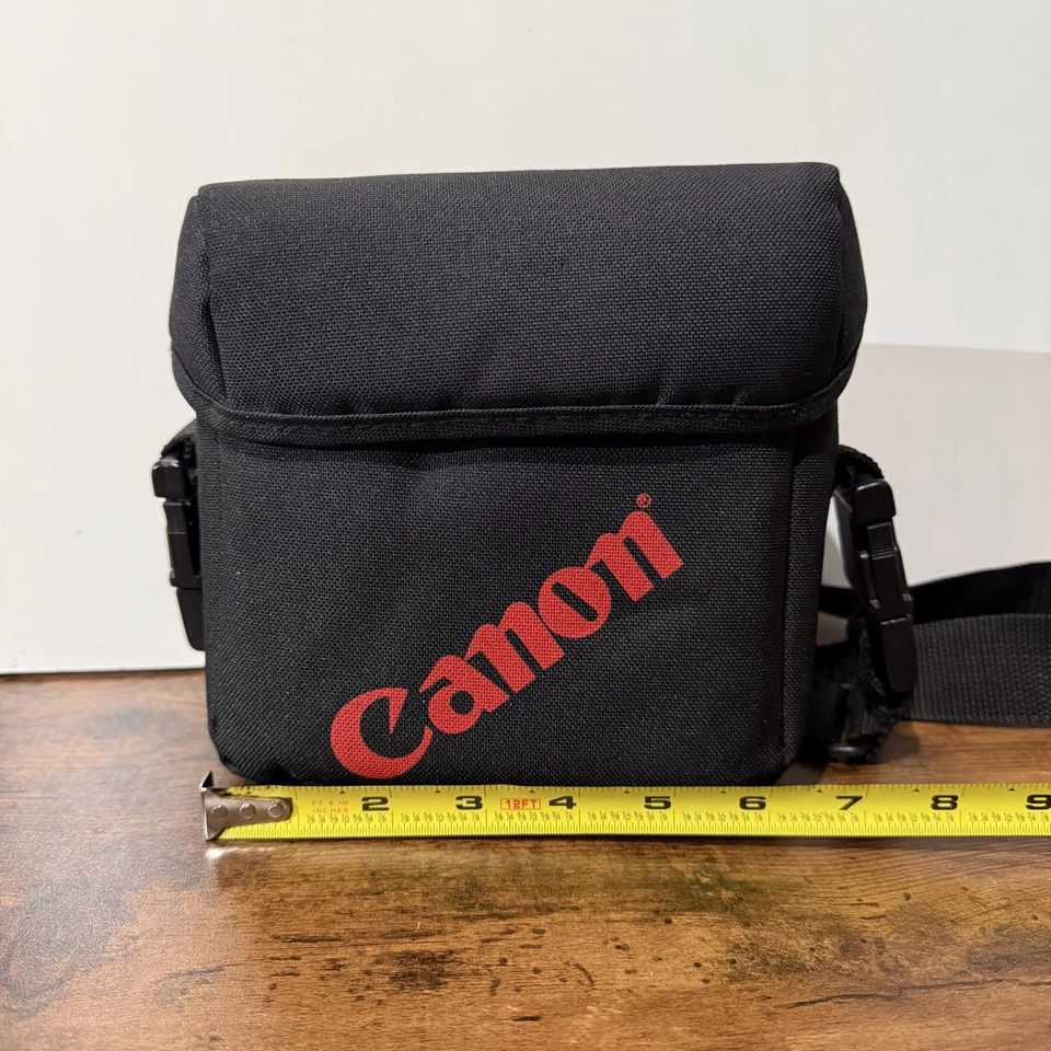 VTG Canon 7” Crossbody Lens Bag Black and Red FREE SHIP - Image 2 of 4