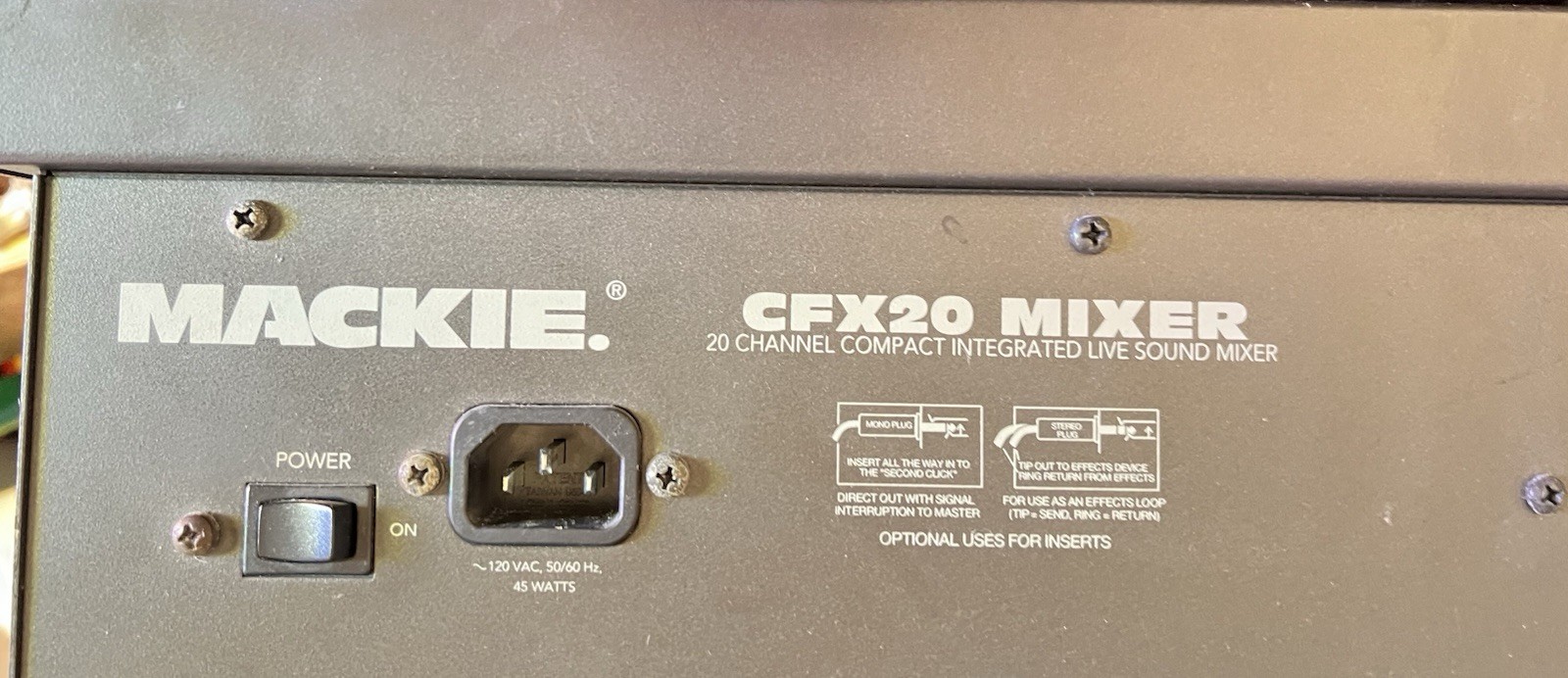 Mackie CFX20 MIXER 20 CHANNEL MIXER - Used | eBay