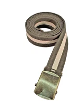 New, Men's Olive, Khaki, Olive Soft Cotton  Belt, 1.5" x 60", Made in the USA