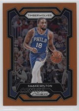 2023-24 Panini Prizm Orange Prizm /49 Shake Milton #215 11nu