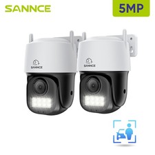 SANNCE 3K PoE PT Security IP Camera Two Way Audio Outdoor AI Color Night Vision